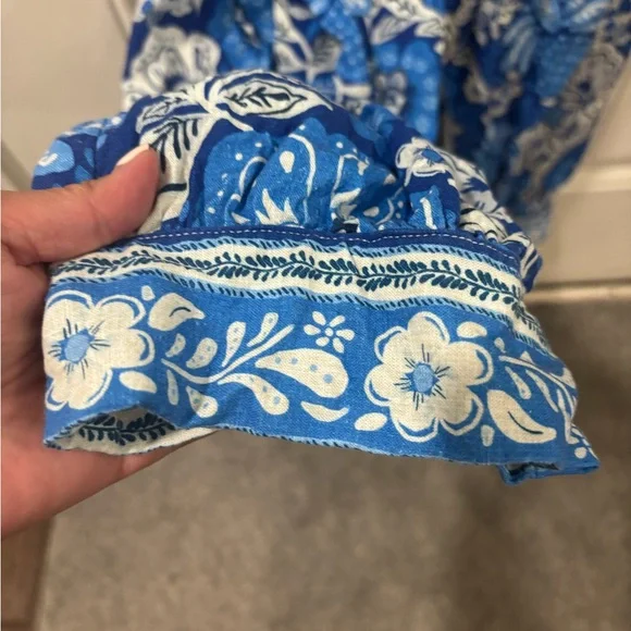 FARM Rio Full of Flowers Blue Floral Jumpsuit Size M - Picture 4 of 6